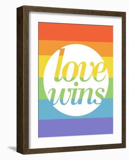 Making History - Love Wins-null-Framed Art Print