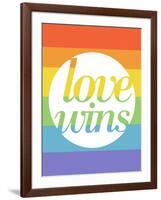 Making History - Love Wins-null-Framed Art Print