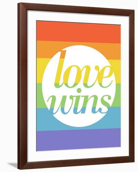 Making History - Love Wins-null-Framed Art Print