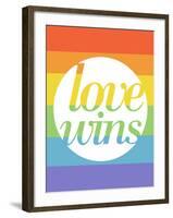 Making History - Love Wins-null-Framed Art Print