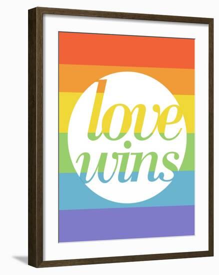 Making History - Love Wins-null-Framed Art Print