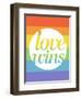 Making History - Love Wins-null-Framed Art Print