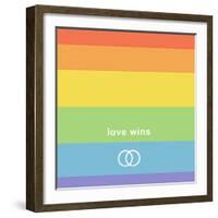 Making History - Love Wins-null-Framed Art Print