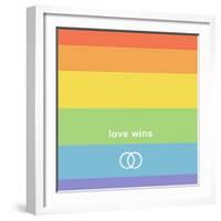 Making History - Love Wins-null-Framed Art Print