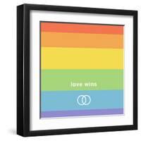 Making History - Love Wins-null-Framed Art Print