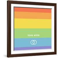 Making History - Love Wins-null-Framed Art Print