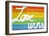 Making History - Love Wins-null-Framed Art Print