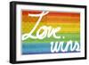 Making History - Love Wins-null-Framed Art Print