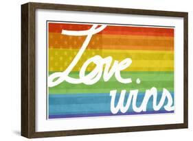 Making History - Love Wins-null-Framed Art Print