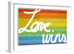 Making History - Love Wins-null-Framed Art Print