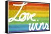 Making History - Love Wins-null-Framed Stretched Canvas