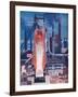 'Making Iron in a Modern Blast Furnace', 1935-Unknown-Framed Giclee Print