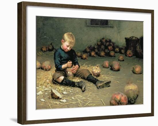 Making Lanterns-Edward Docker-Framed Giclee Print