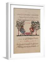 Making Lead, Page from an Arabic Edition of the Treaty of Dioscorides, "De Materia Medica," 1222-Ibn Al Farl-Izzz-Framed Giclee Print