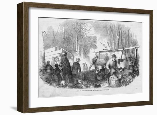 Making Maple Sugar-null-Framed Giclee Print