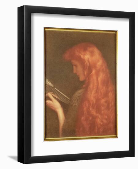 Making Music-Edward Robert Hughes-Framed Giclee Print