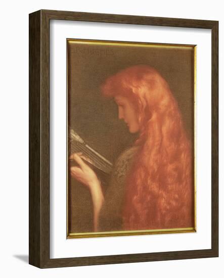 Making Music-Edward Robert Hughes-Framed Giclee Print