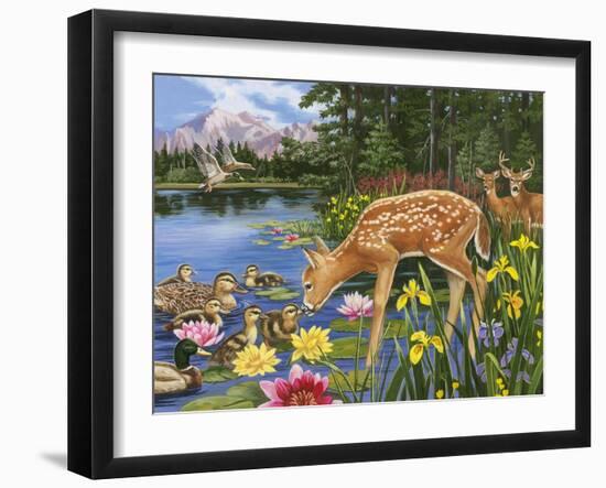 Making New Friends-William Vanderdasson-Framed Giclee Print