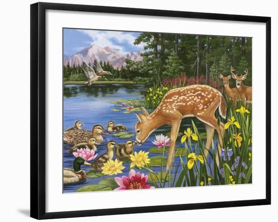 Making New Friends-William Vanderdasson-Framed Giclee Print