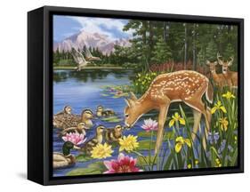 Making New Friends-William Vanderdasson-Framed Stretched Canvas