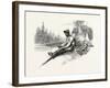 Making New Pole for Canoe, Canada, Nineteenth Century-null-Framed Giclee Print