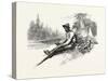 Making New Pole for Canoe, Canada, Nineteenth Century-null-Stretched Canvas