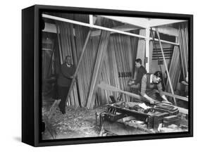 Making Oars 1930-null-Framed Stretched Canvas