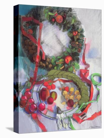 Making of Christmas Garlands-Claire Spencer-Stretched Canvas