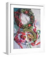 Making of Christmas Garlands-Claire Spencer-Framed Giclee Print