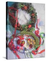 Making of Christmas Garlands-Claire Spencer-Stretched Canvas