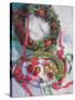 Making of Christmas Garlands-Claire Spencer-Stretched Canvas