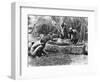 Making Palm Oil in Dahomey,circa 1900-null-Framed Giclee Print