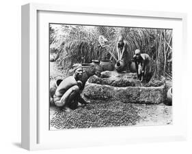 Making Palm Oil in Dahomey,circa 1900-null-Framed Giclee Print