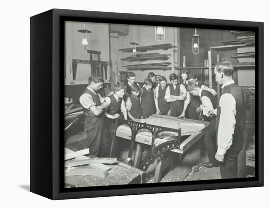 Making Pianos, Benthal Road Evening Institute, London, 1914-null-Framed Stretched Canvas