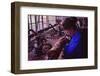 Making printing roller, Sandersons, London, c1960s-Sandersons-Framed Photographic Print