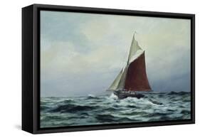 Making Sail after a Blow, 1983-Vic Trevett-Framed Stretched Canvas