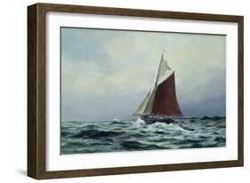 Making Sail after a Blow, 1983-Vic Trevett-Framed Giclee Print