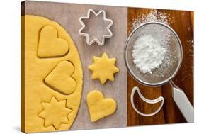 Making Sugar Cookies with Cookie Cutters-Melica73-Stretched Canvas