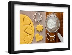 Making Sugar Cookies with Cookie Cutters-Melica73-Framed Photographic Print