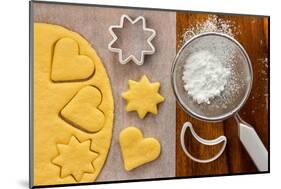 Making Sugar Cookies with Cookie Cutters-Melica73-Mounted Photographic Print