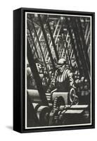 Making the Engine, 1917 (Litho)-Christopher Richard Wynne Nevinson-Framed Stretched Canvas