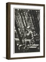 Making the Engine, 1917 (Litho)-Christopher Richard Wynne Nevinson-Framed Giclee Print