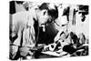 Making Wooden Shoe Soles, German-Occupied Paris, February 1941-null-Stretched Canvas