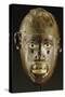 Makonde Mask of Oval Form with Open Mouth-null-Stretched Canvas