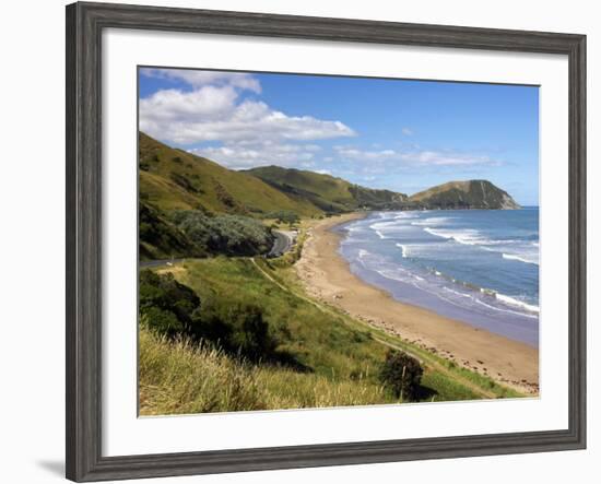 Makorori Beach near Gisborne, Eastland, New Zealand-David Wall-Framed Photographic Print