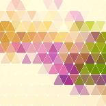 Vector Abstract Triangles Background-Maksim Krasnov-Art Print