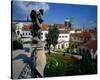 Mala strana Baroque garden, Prague, Central Bohemia, Czech Republic-null-Stretched Canvas