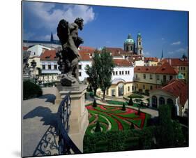 Mala strana Baroque garden, Prague, Central Bohemia, Czech Republic-null-Mounted Art Print