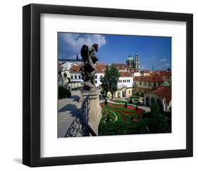 Mala strana Baroque garden, Prague, Central Bohemia, Czech Republic-null-Framed Art Print