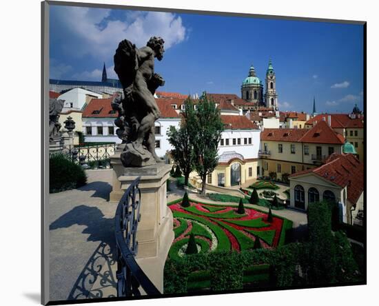 Mala strana Baroque garden, Prague, Central Bohemia, Czech Republic-null-Mounted Art Print